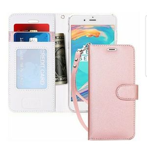 Iphone 7/8 Wallet Case in Rose Gold